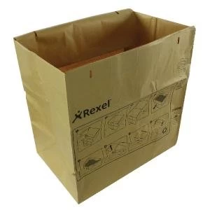 Image of Rexel Recyclable Paper Shredder Bags BrownPack of 50 2102248