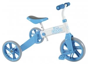 image of Yvelo Flippa Balance Bike Blue White