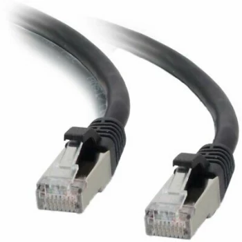 Patch Cord RJ45 CAT.6 F/UTP LSZH Snagless Black - 0.30 M Full Copper