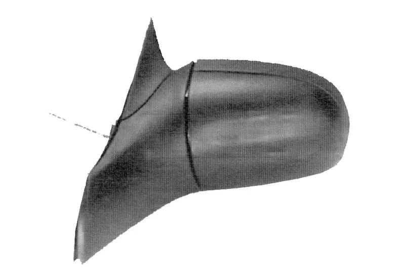 Image of PRASCO OP0287104 Wing mirror Left, Internal Adjustment Outside Mirror (50)