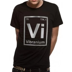 Image of Marvel Comics - Vibranium Unisex X-Large T-Shirt - Black