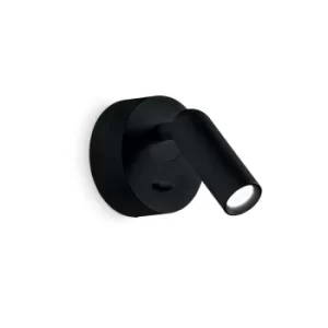 Image of Bean LED Decorative Round Reading Light Black, 3000K 3.5W