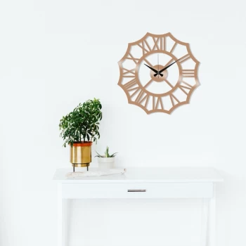 Image of Metal Wall Clock 23 - Copper Copper Decorative Metal Wall Clock