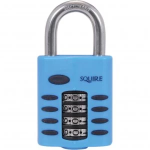 image of Henry Squire Heavy Duty Rust Proof Marine Combination Padlock 50mm Standard