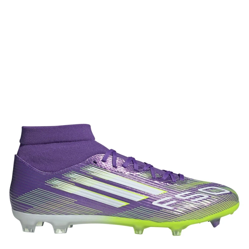Image of adidas F50 League Mens Firm Ground Football Boots Purple/White male 12 (47.3)
