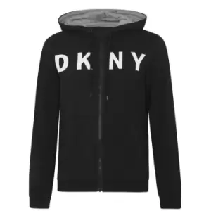 image of DKNY Lounge Zip Hoodie - Black