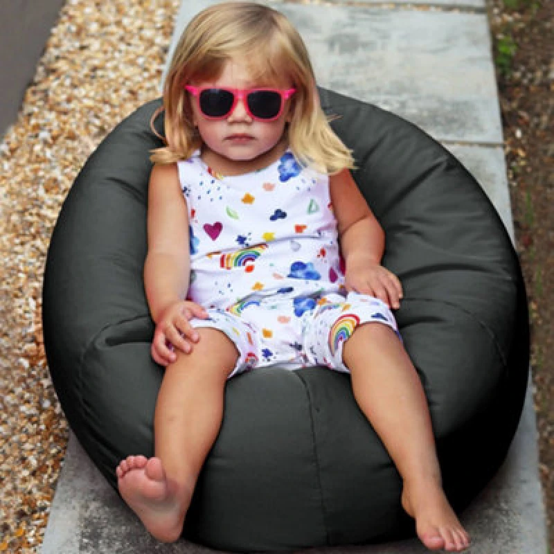 Image of rucomfy Beanbags Rucomfy Indoor Or Outdoor Kids Water Resistant Grey Small Classic Beanbag