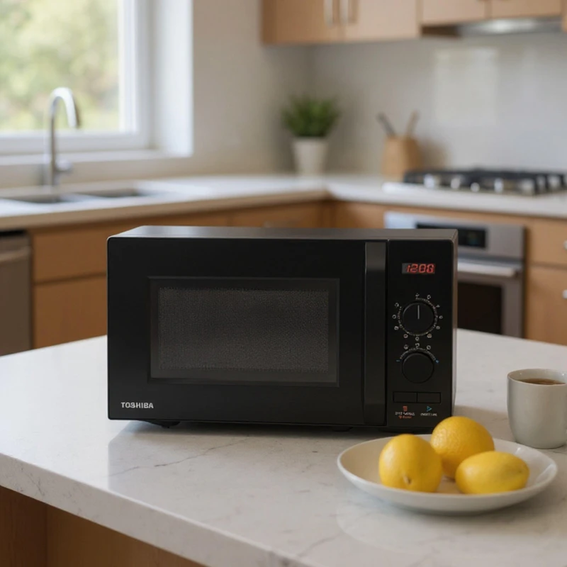 Image of Toshiba 20L Microwave Oven with 8 Auto Menus Black unisex One Size