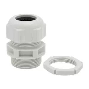 Image of Wiska SPRINT GLP32 Grey Nylon Dome Top Cable Gland With Locknut IP68 32mm - 13mm - 21mm - 99708