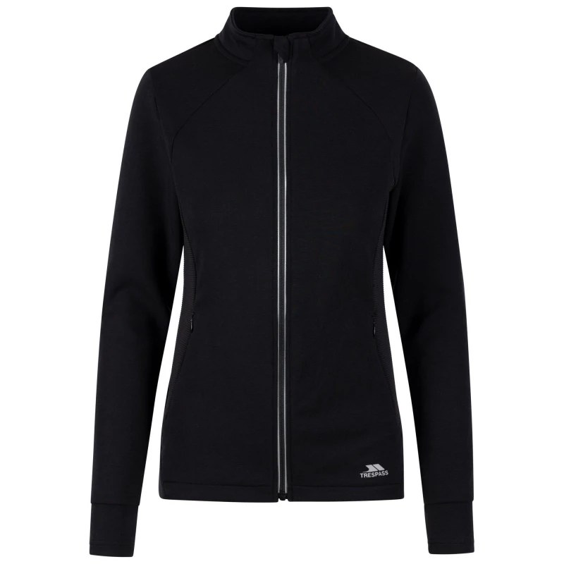 Image of Trespass Ridge Track Jacket Black female