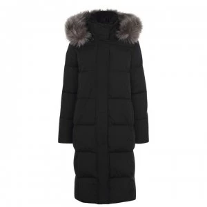 image of Firetrap Long Padded Jacket Ladies - Black