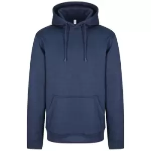 Image of AWDis Adults Unisex Polyester Sports Hoodie (L) (Blue Melange)