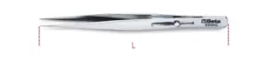 Image of Beta Tools 999E Acid/Magnetic Resistant Spring Tweezers Stop Mechanism 140mm