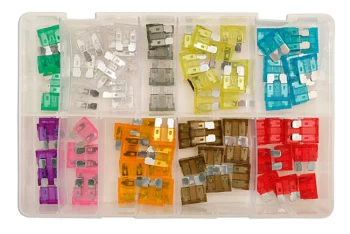 image of Assorted Standard Blade Fuses Box Qty 80 Connect 31856