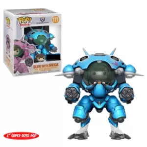 image of Overwatch D.Va with Mecha Blueberry 6" EXC Pop! Vinyl Figure