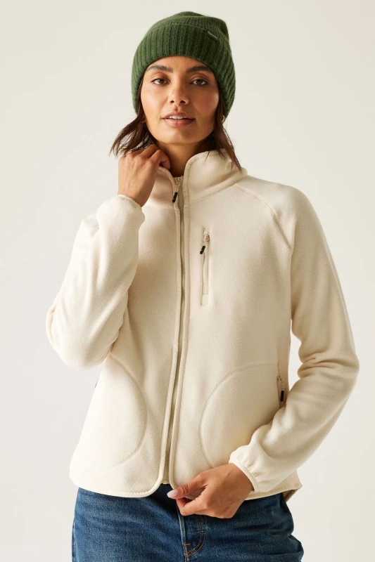 Image of Regatta Womens Frankie Full Zip Insulating Fleece in Cream Size: 10 Cream Female 10