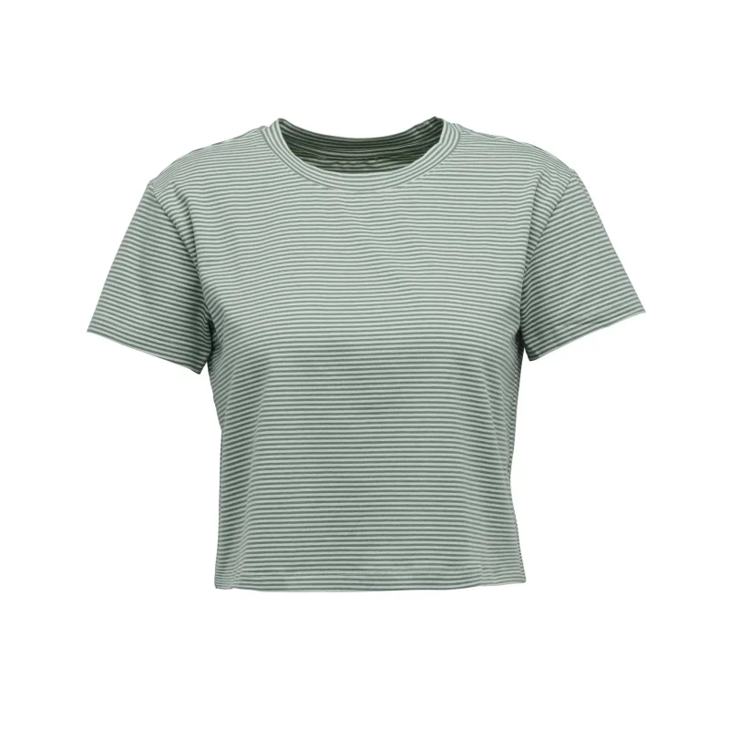 Image of Striped T-Shirt Black Diamond BD Crop Vert Female L