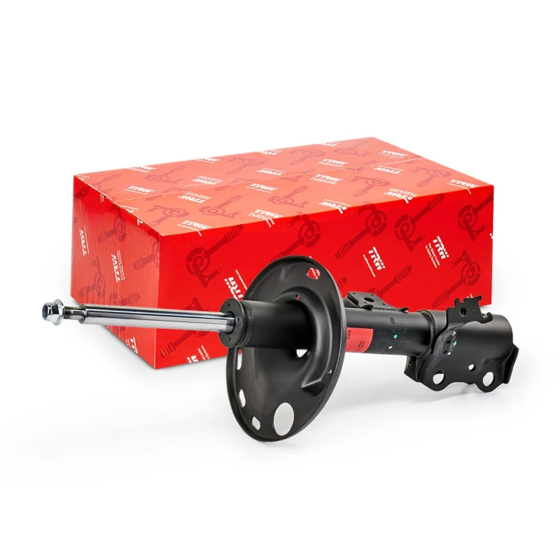 Image of TRW JGM1059SL Shock absorber Front Axle Left, Gas Pressure, Twin-Tube, SINGLE, Suspension Strut, Top pin Shock Absorber (854)