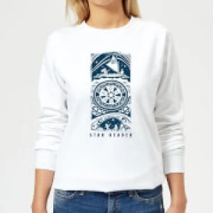 image of Moana Star Reader Womens Sweatshirt - White - 3XL