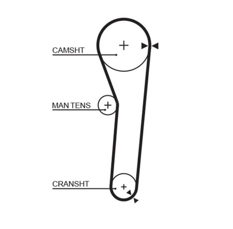 Image of GATES Timing Belt GATES 5091
