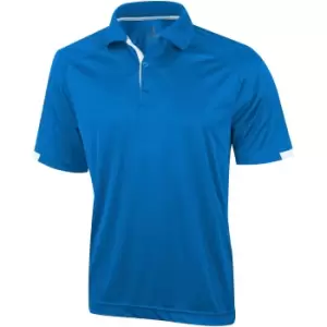 Image of Elevate Mens Kiso Short Sleeve Polo (Pack of 2) (XS) (Blue)