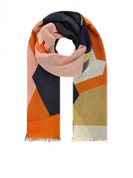 image of Accessorize Kita Geometric Print Scarf - Multi