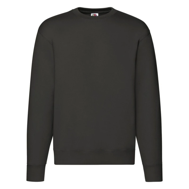 Image of Fruit Of The Loom Fruit of the Loom Men Premium Set-in Sweatshirt in Charcoal Size: Small Charcoal S Male 5063425388059