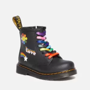 Image of Dr. Martens Toddlers 1460 Hydro Pride Printed Leather Boots - UK 6 Toddler