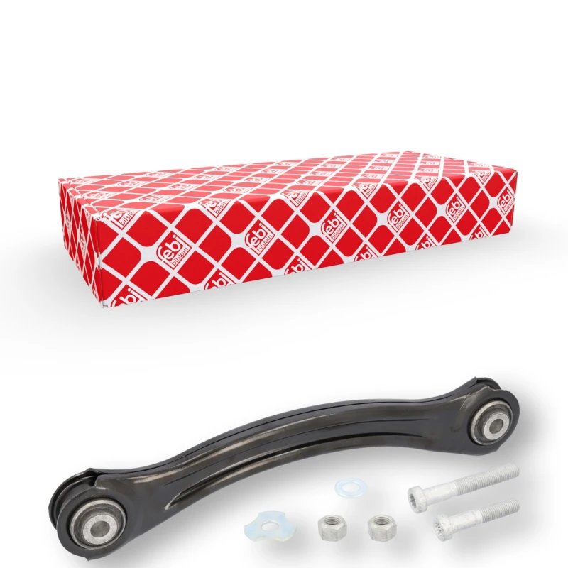 Image of FEBI BILSTEIN 33353 Suspension arm Control Arm, OE Turbo NEW, Rear Axle Upper, with fastening/mounting material Track Control Arm (273)