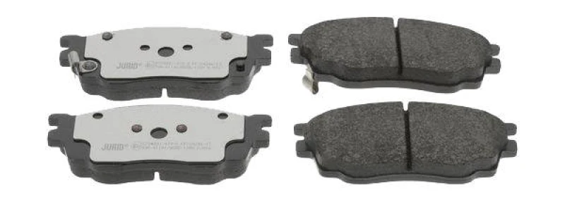 Image of JURID 572489J Brake pad set with acoustic wear warning, without accessories Brake Pad Set,disc brake (402)