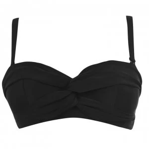 Figleaves Rene Underwired Bandeau Bikini Top - Black