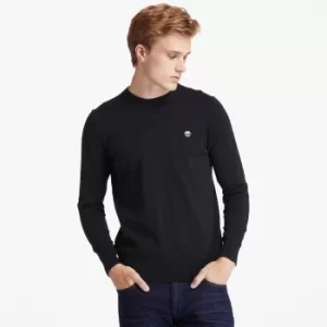 Image of Timberland Williams River Organic Cotton Sweater For Men In Black Black, Size L
