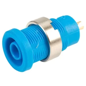 Image of PJP 3275-I-Bl/AuNi Blue Shrouded Socket (solder)