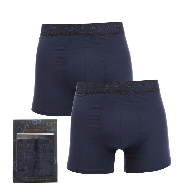 Image of Ted Baker 2 Pack of Modal Trunks - Blue Blue L