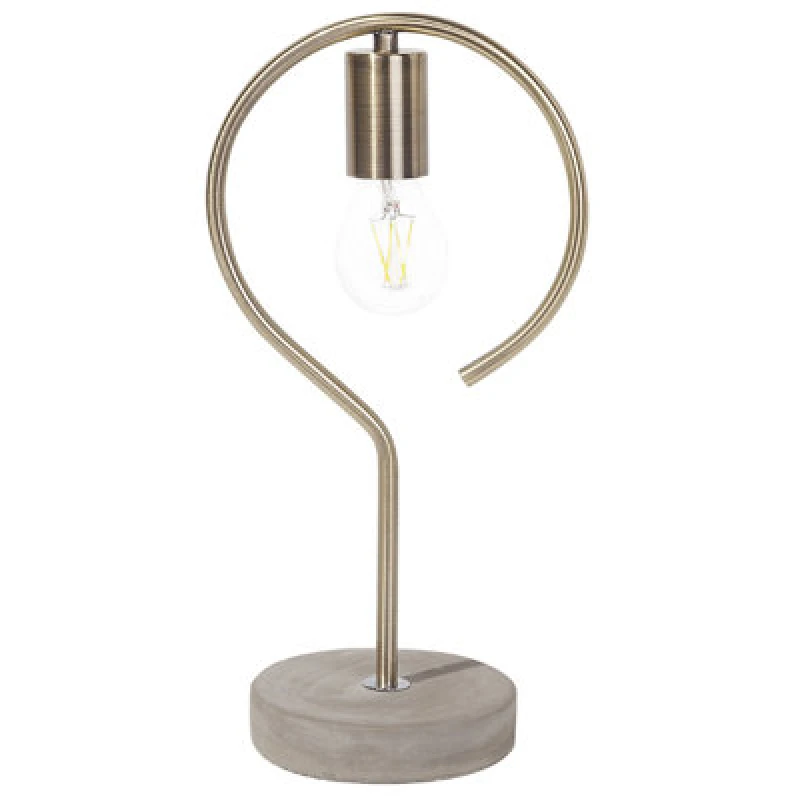 Image of Beliani Table Lamp Jucar Metal Brass