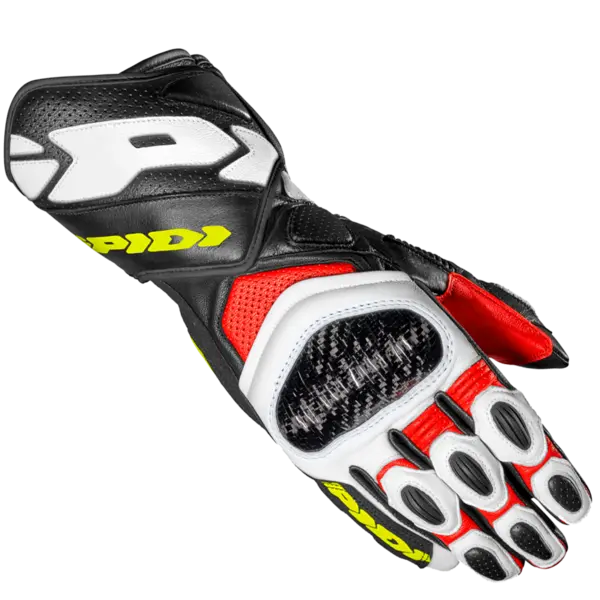 Image of Spidi Carbo 7 Red Yellow Fluorescent Size 2XL
