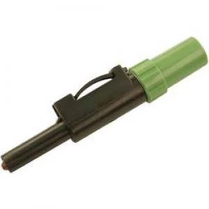 Image of Jack plug Plug straight Pin diameter 4mm Green SKS Hirschmann