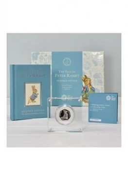 Image of Royal Mint Peter Rabbit Silver Proof 50P Coin & Book Set