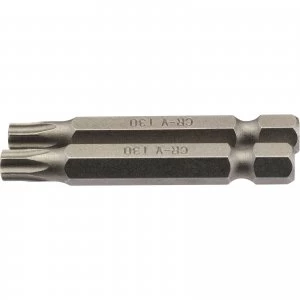 Image of Draper Torx Screwdriver Bits T30 50mm Pack of 2