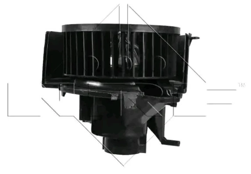 Image of NRF 34053 Blower Motor for left-hand drive vehicles, without integrated regulator Interior Blower (2669)