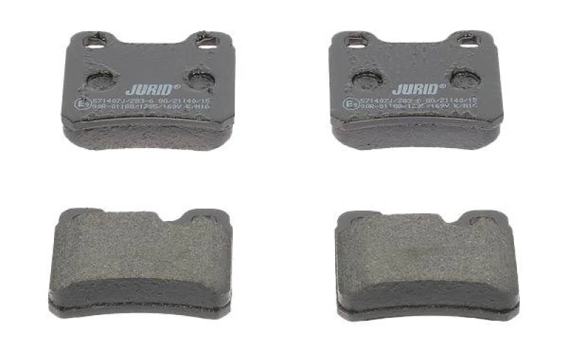 Image of JURID 571407J Brake pad set not prepared for wear warning indicator, without accessories Brake Pad Set,disc brake (402)