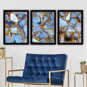 Image of 3SC96 Multicolor Decorative Framed Painting (3 Pieces)