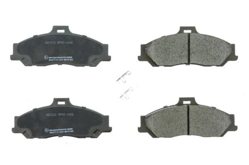 Image of AISIN BPMZ-1006 Brake pad set Premium ADVICS by AISIN with acoustic wear warning Brake Pad Set,disc brake (402)