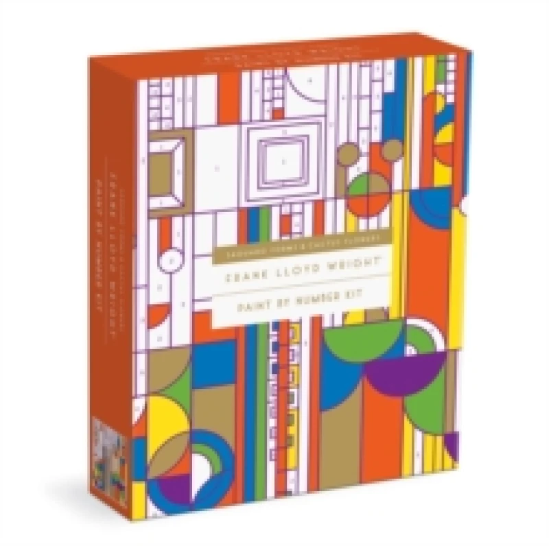 Image of Frank Lloyd Wright Saguaro Cactus and Forms Paint By Number Kit. Kit. By Galison, Frank Lloyd Wright Books
