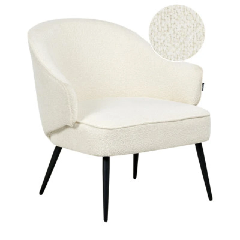 Image of Beliani Armchair Boucle Off-White Kayla