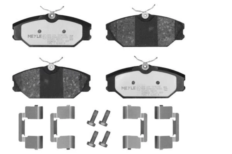 Image of MEYLE 025 231 7218/PD Brake pad set Front Axle, excl. wear warning contact, MEYLE-PD Quality, with anti-squeak plate Brake Pad Set,disc brake (402)