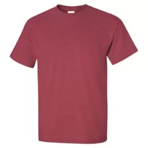 image of Gildan Mens Ultra Cotton Short Sleeve T-Shirt (XL) (Heather Cardinal)