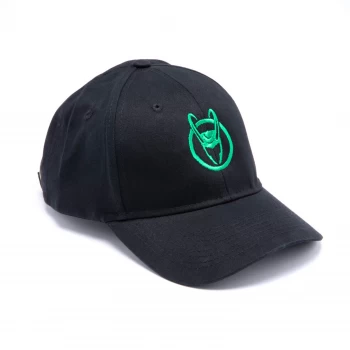 image of Marvel Loki Logo Baseball Cap - Black