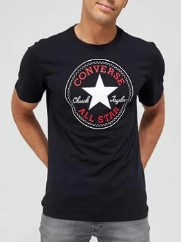 image of Converse Chuck Taylor Patch Graphic T-Shirt - Black, Size 2XL, Men