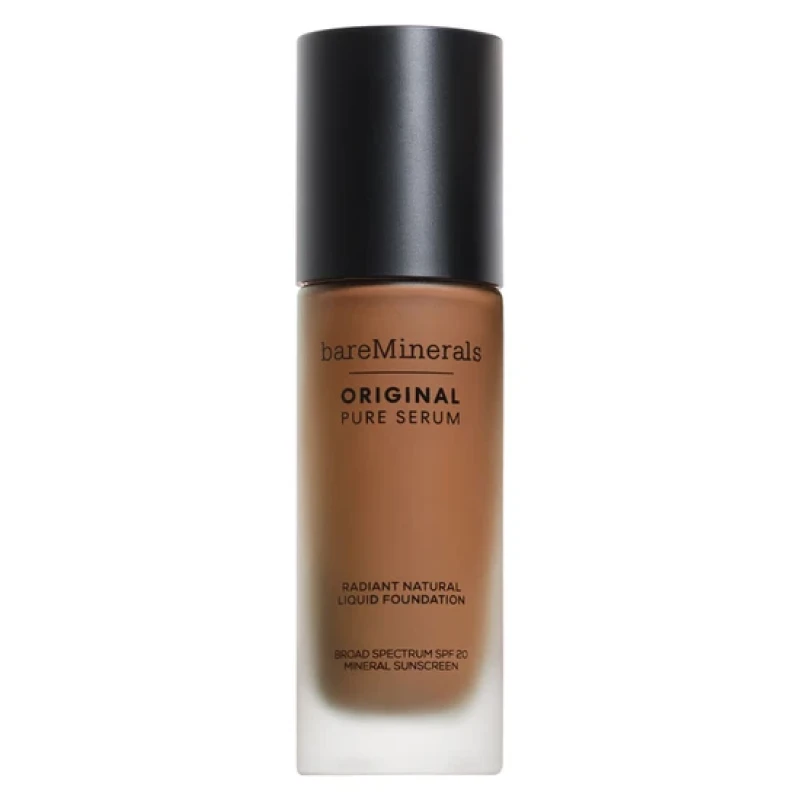 Image of bareMinerals Original Pure Serum Radiant Natural Liquid Foundation Mineral SPF 20 Deep Neutral 5